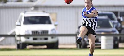 STRONG: Minyip-Murtoa’s Will Holmes was a major contributor in his side’s win against Nhill.