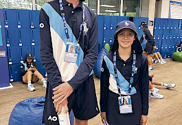 NATIONAL OPPORTUNITY: Harry Allan and Charli Pietsch have front row seats to the Australian Open as ballkids this year.