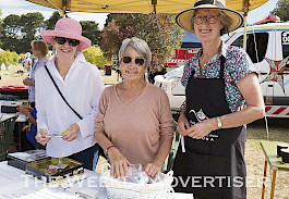 ANNUAL AFFAIR: From left, Christine Doak, Heather Steedman and Willaura Health Care Auxiliary president Heather Fleming are looking forward to another market.