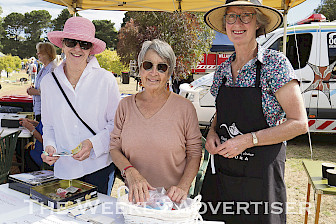 ANNUAL AFFAIR: From left, Christine Doak, Heather Steedman and Willaura Health Care Auxiliary president Heather Fleming are looking forward to another market.