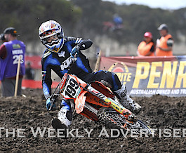 Nathan Crawford, Pro MX Australian Motocross Championship round 2 at Dooen.