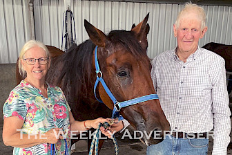WINNER: Barb and Peter Manning with Moonie River.