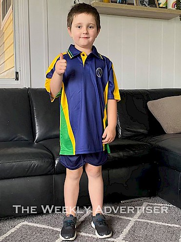 Bodhi Hobbs, prep at Horsham West. He is looking forward to learning lots of new things.