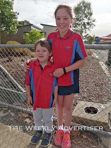 Connor Elbourne, 5. Staring prep this year at Horsham Primary School Rasmussen campus.He is most excited about being at school with his big sister Charlotte Elbourne 11, (she is school captain this year)He is also very excited about learning new things and playing in the play ground.