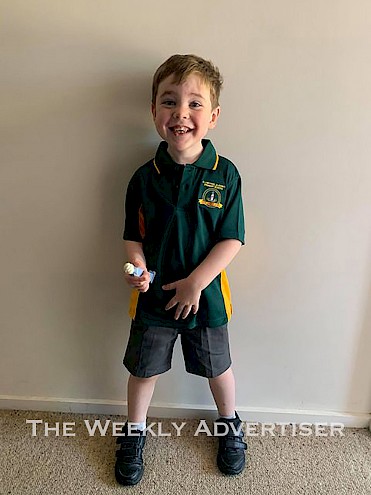 Klay Milner - at Ss Micheal and John’s. Klay is excited to play with his year six buddies Blake and Riley, his teacher Mrs Haase, and to keep learning how add lots of numbers to make bigger ones!