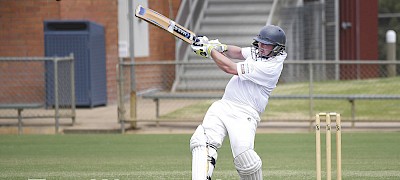 PERSONAL BEST: Swifts-Great Western skipper Sam Cocks made 172 runs on Saturday, including 13 fours and 16 sixes. The Combine amassed 4-306 against Chalambar. Picture: PAUL CARRACHER