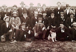 REFLECTION: Natimuk Agricultural and Pastoral Society’s 130th grand annual show will be a major highlight of Back-to-Natimuk celebrations in March this year. Pictured are members of the society in 1898. They are, from left, standing, E. Larrad, E. Haustorfer, Mr Stewart, D. McRae, J. McClure, T. Blight, T. Odlum, J. Naismith, W. Kubale, J. McPhee and A. Duncan; sitting, G. Finck, A. Hill, G. Klowss, R. G. McClure, president, J. Brake, L. Lange, F. McComas, A. E. Beard and J. Anderson; kneeling, A. Barker, W. Nichterlein, W. Giles, A. Stenhouse and Mr Mentha.