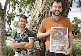 FRESH FACES: The Weekly Advertiser has welcomed journalists Michael Scalzo, left, and Nicholas Ridley. Picture: KELLY LAIRD